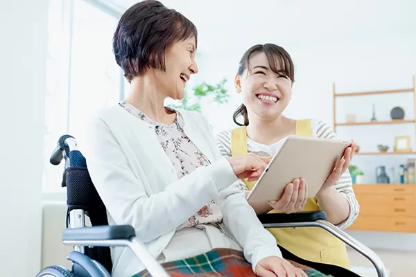 看護師と利用者様のイメージ